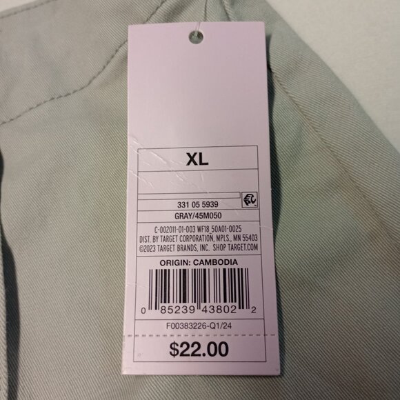 Women's Cargo Wrap Skort - Wild Fable Gray XL NWT - Picture 4 of 7